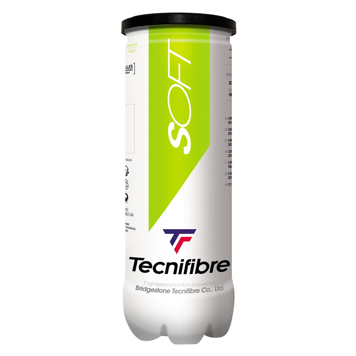 Tecnifibre Green Ball - 3 Ball Tube