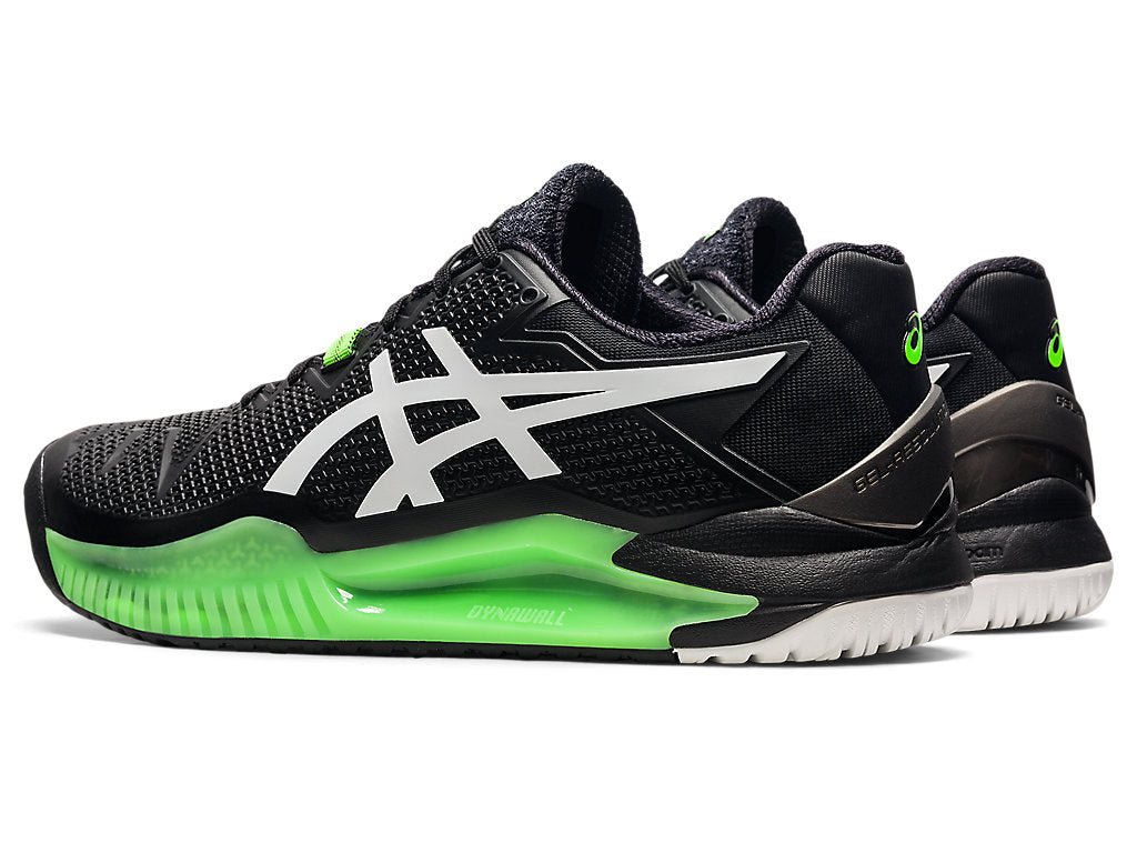 Asics Gel Resolution 8 - Black/Green Gecko