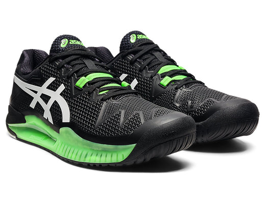Asics Gel Resolution 8 - Black/Green Gecko