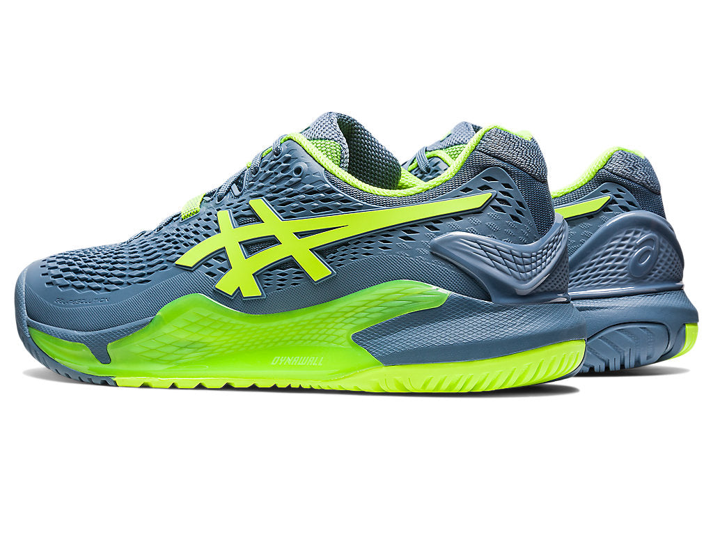 Asics Gel Resolution 9 - Steel Blue/Hazard Green 2023