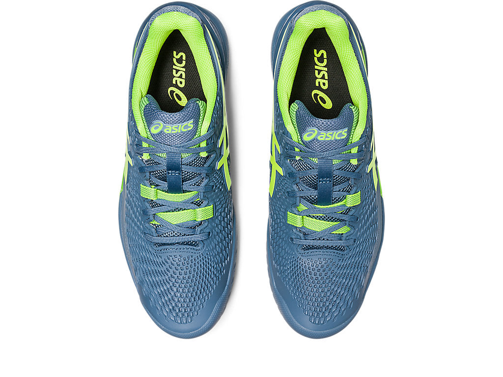 Asics Gel Resolution 9 - Steel Blue/Hazard Green 2023