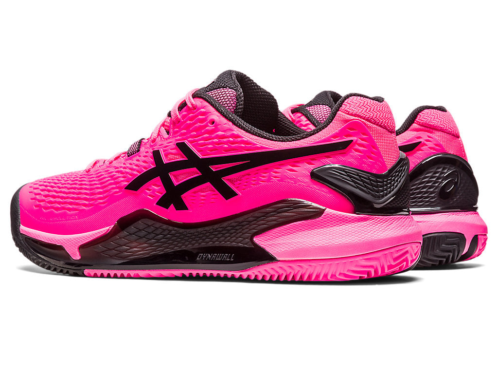 Asics Gel Resolution 9 - Clay Hot Pink/Black Men's Shoes