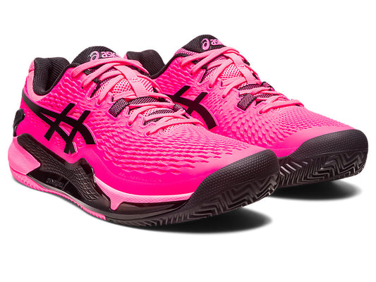Asics Gel Resolution 9 - Clay Hot Pink/Black Men's Shoes