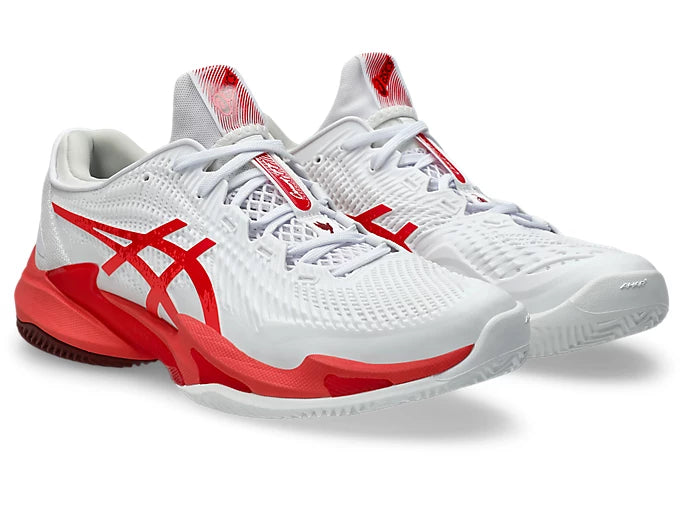 Asics Court FF 3 Novak Clay - White/Electric Red