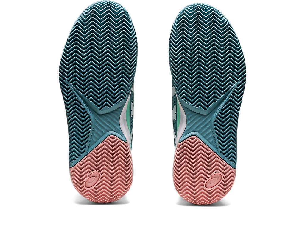 Asics Womens Gel Resolution 8 Clay - Smoke Blue/White