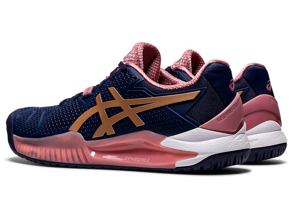 Asics Women's Gel Resolution 8 - Peacoat/Rose Gold
