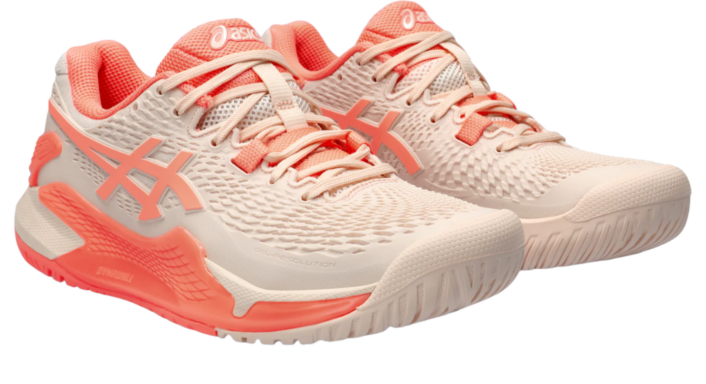 Asics Women's Gel Resolution 9 Pearl Pink/Sun Coral
