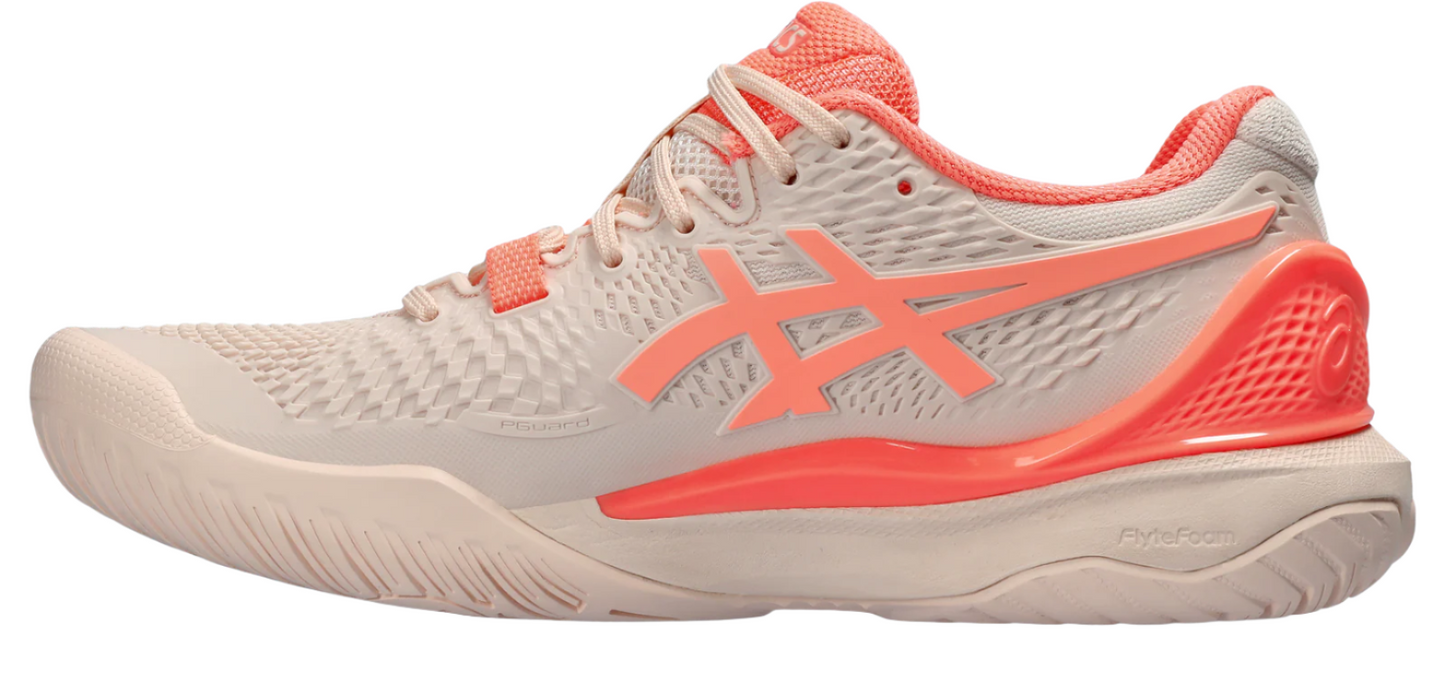 Asics Women's Gel Resolution 9 Pearl Pink/Sun Coral