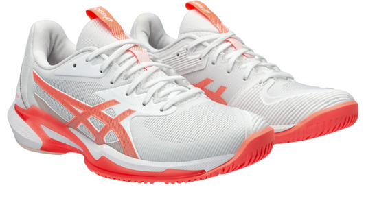 Asics Women's Solution Speed FF 3 CLAY - White/Sun Coral