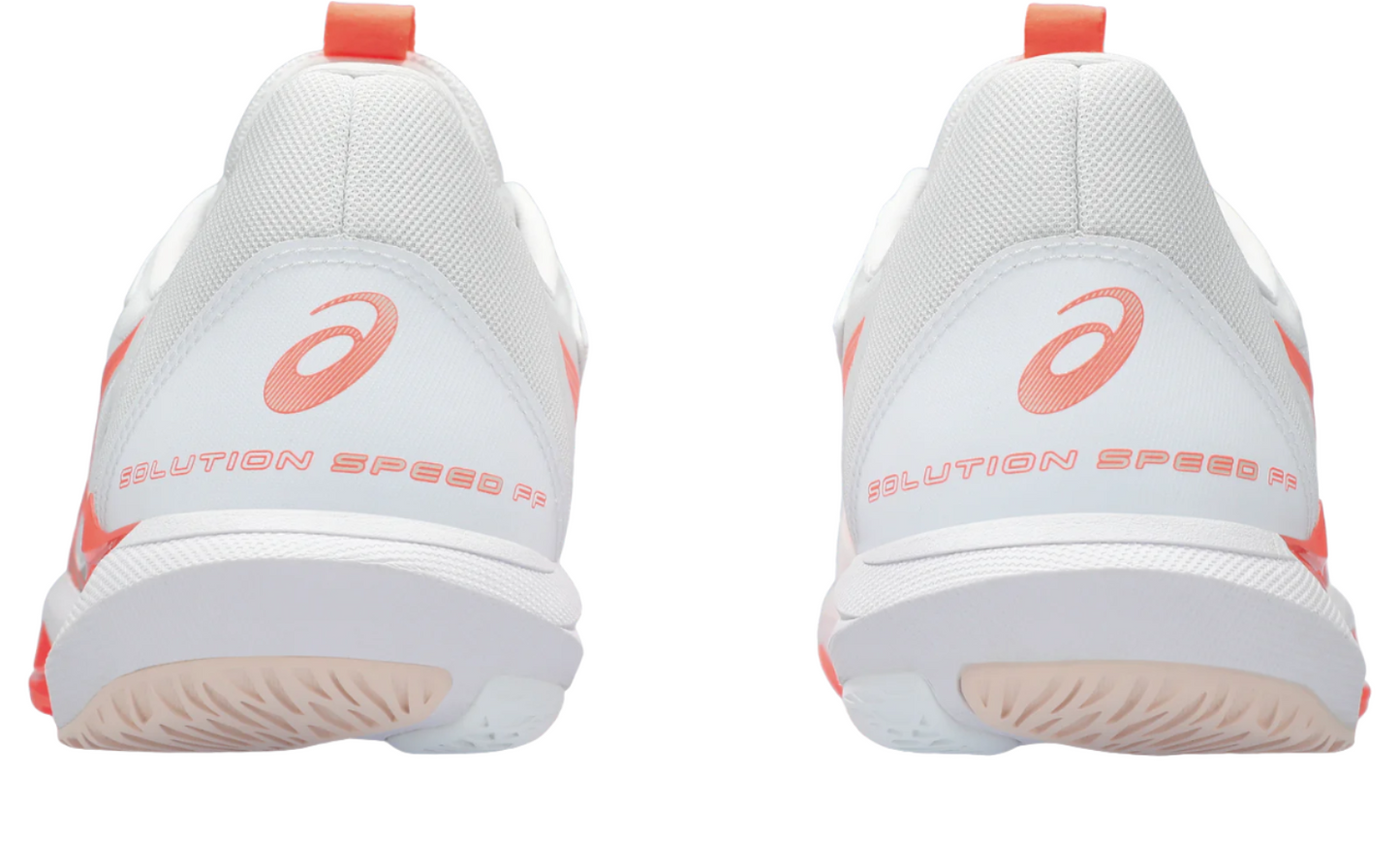 Asics Women's Solution Speed FF 3 CLAY - White/Sun Coral