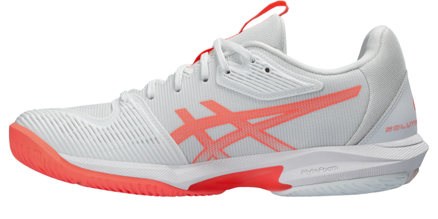 Asics Women's Solution Speed FF 3 CLAY - White/Sun Coral