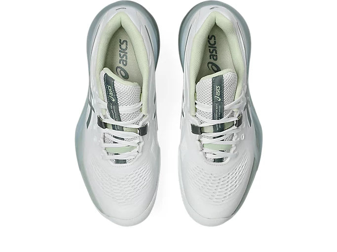 Asics Womens Gel Resolution X Clay  - White/Monument Blue 2025