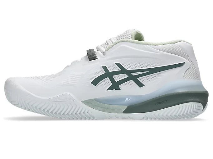 Asics Womens Gel Resolution X Clay  - White/Monument Blue 2025