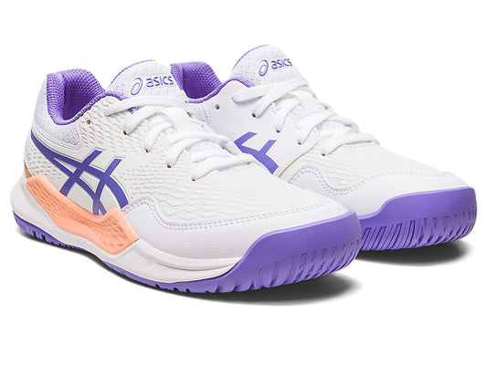 Asics Gel Resolution 9 GS Kids Tennis Shoes - White/Amethyst 2023