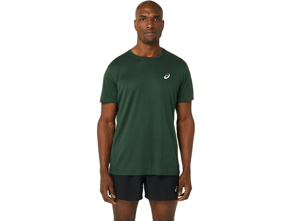 ASICS SILVER SHORT SLEEVED TOP - Rain Forest