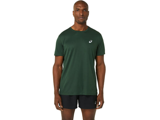 ASICS SILVER SHORT SLEEVED TOP - Rain Forest