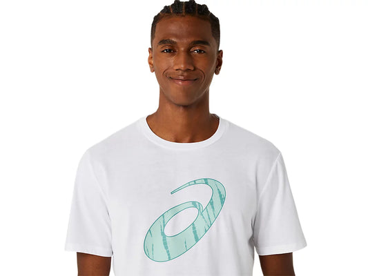 Asics Men Seasonal Logo Graphic SS Top (Brilliant White)