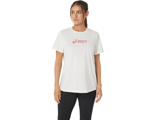 ASICS WOMENS TRAINING CORE TEE - Cream