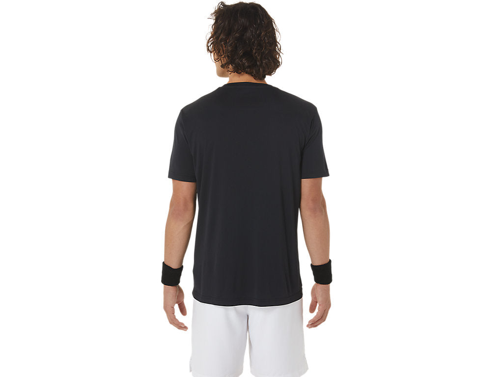 ASICS MEN'S COURT GS GRAPHIC TEE - Performance Black