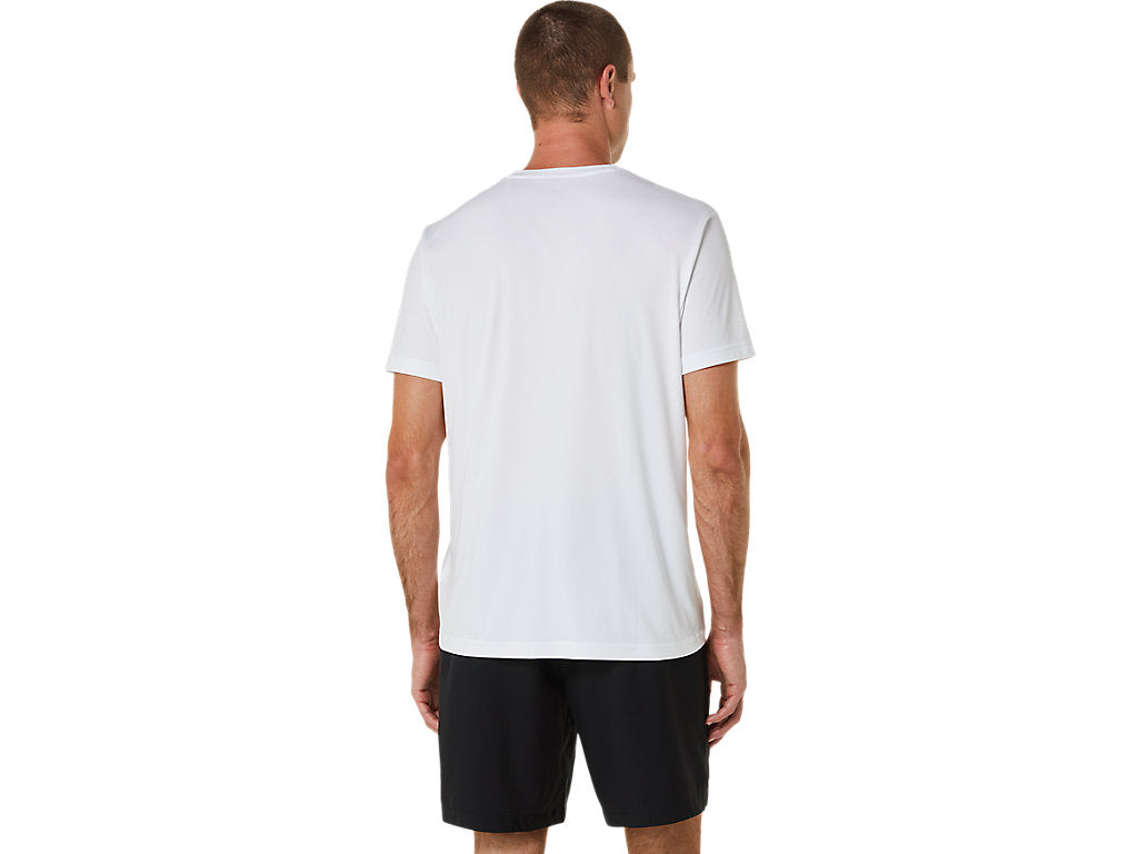 ASICS MEN'S COURT GS GRAPHIC TEE - Brilliant White