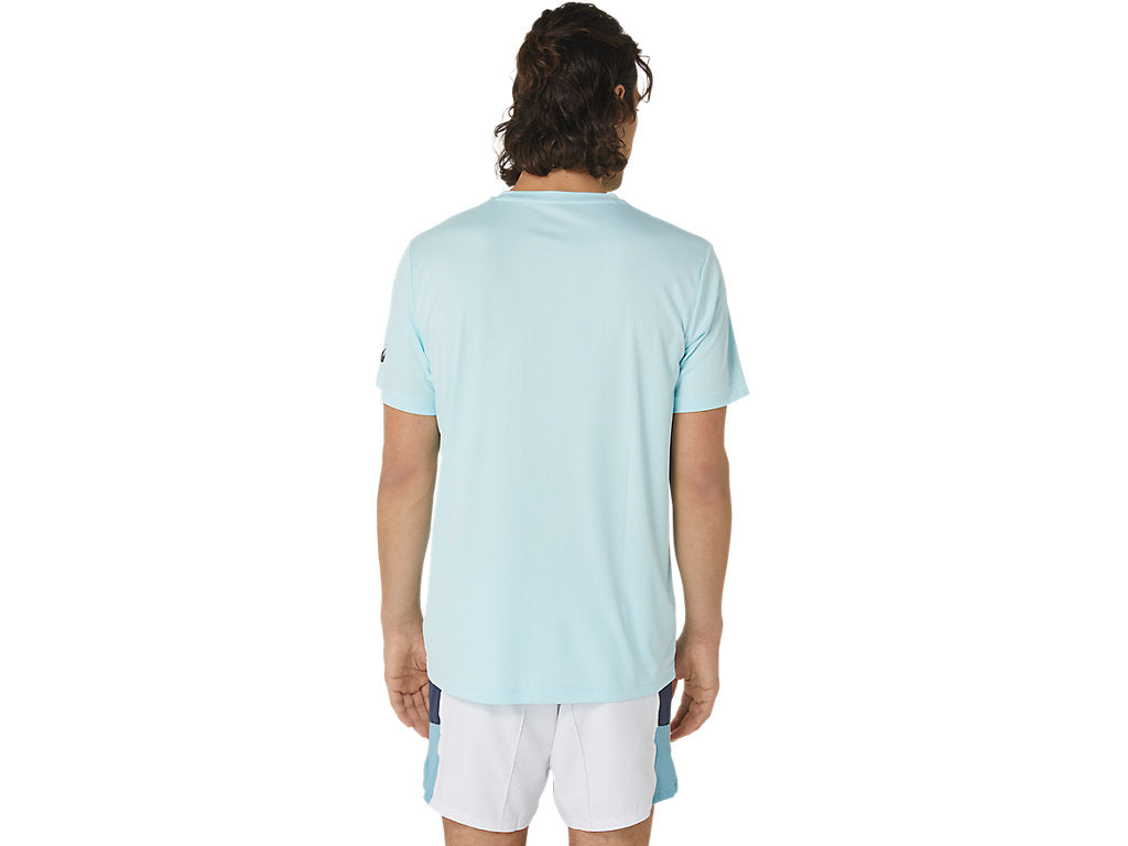 ASICS MEN'S COURT GS GRAPHIC TEE - Aquamarine