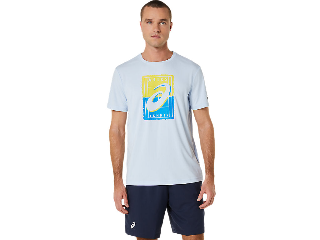ASICS MEN'S COURT GS GRAPHIC TEE - Soft Sky
