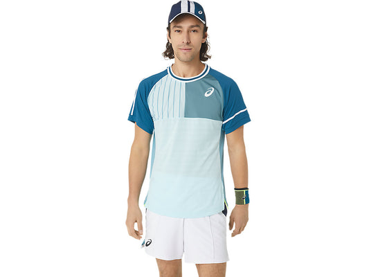 ASICS MATCH SHORT SLEEVED TOP - Aquamarine