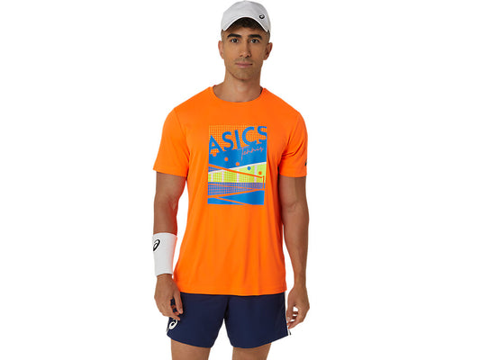 Asics Men GS Graphic Tee (Shocking Orange)