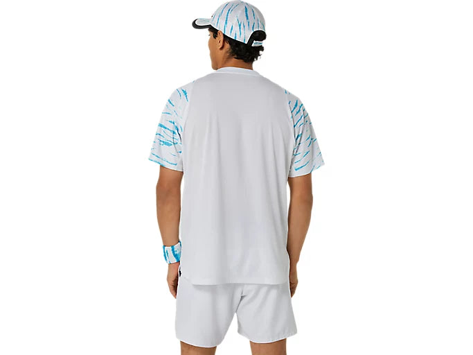 Asics Men's Game Short Sleeve Top (Brilliant White)