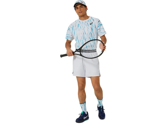 Asics Men's Game Short Sleeve Top (Brilliant White)