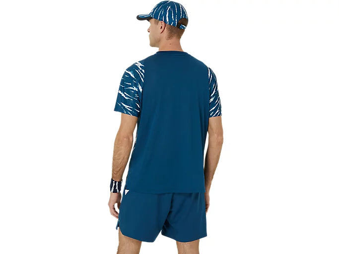 Asics Men's Game Short Sleeve Top (Mako Blue)