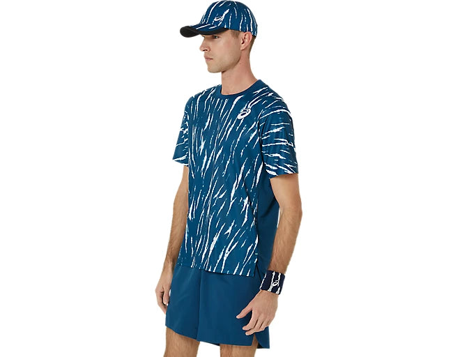 Asics Men's Game Short Sleeve Top (Mako Blue)