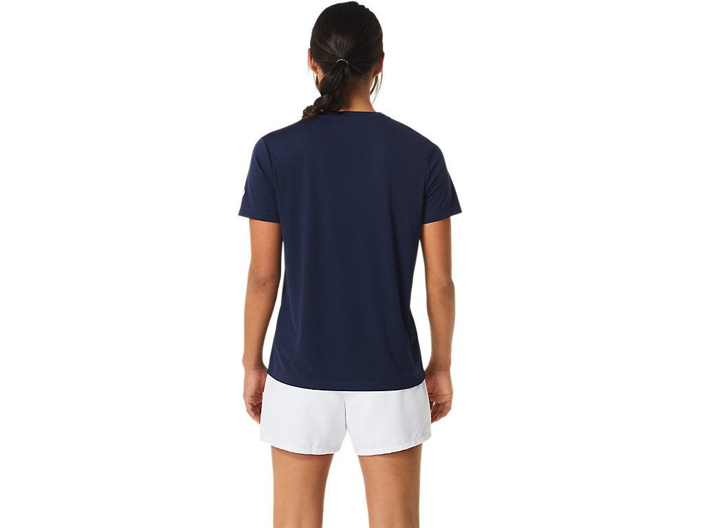 ASICS WOMENS COURT GRAPHIC TEE - Midnight