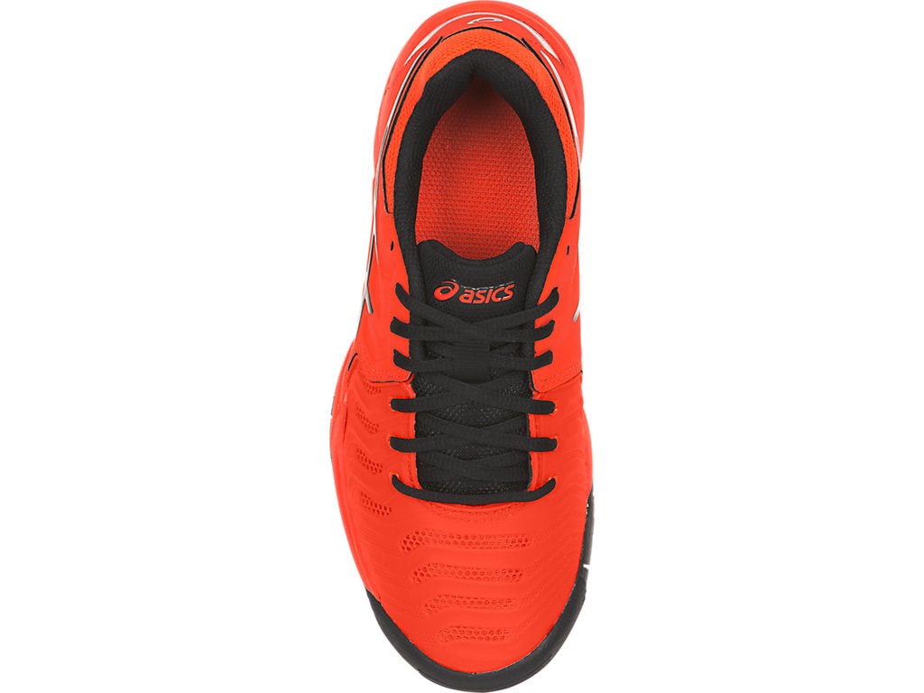 Asics Gel Resolution 7 GS Kids Tennis Shoes - Cherry Tomato/Black