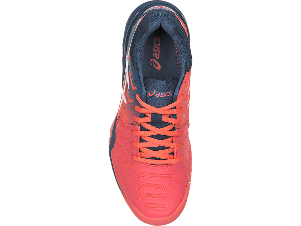 Asics Women's Gel Resolution 7 - Papaya/White