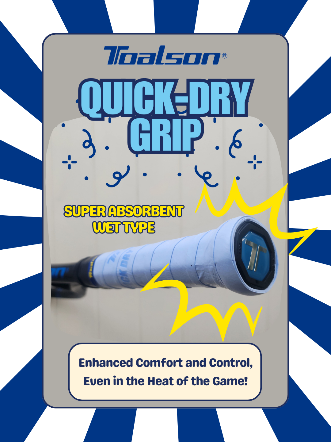 Toalson - Quick-Dry Grip 30 Pack