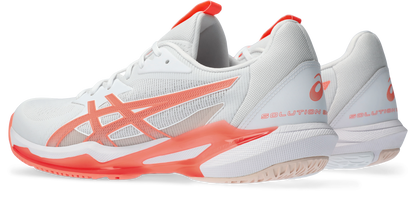 Asics Women's Solution Speed FF 3 CLAY - White/Sun Coral