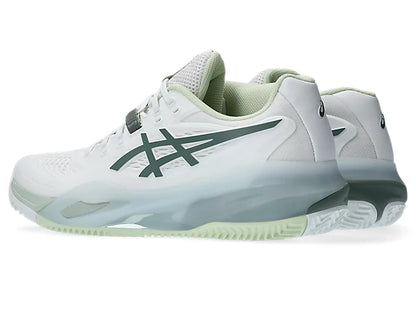 Asics Womens Gel Resolution X Clay  - White/Monument Blue 2025