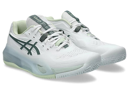 Asics Womens Gel Resolution X Clay  - White/Monument Blue 2025