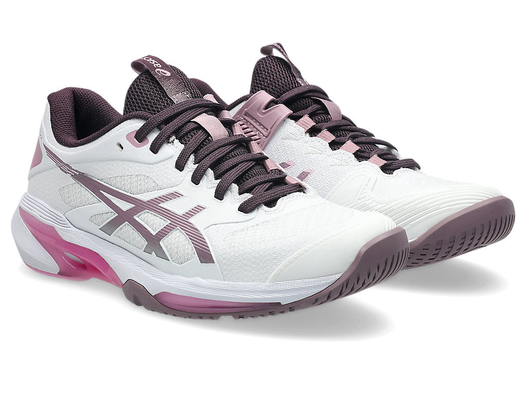 Asics Womens Solution Speed FF 4 Clay - White/Dusty Mauve
