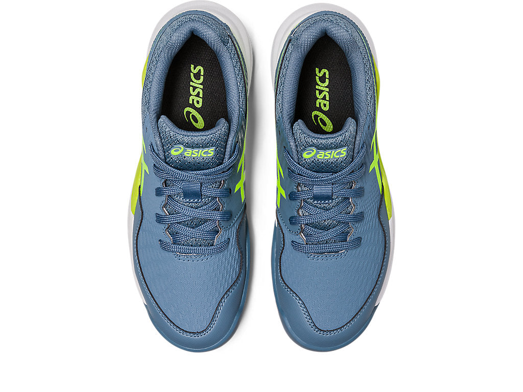 Asics Gel Resolution 9 GS Kids Tennis Shoes - Steel Blue/Hazard Green 2023
