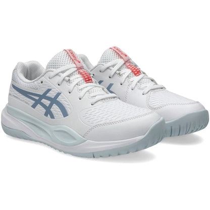 Asics Kids Gel-Resolution X GS - White/Grey Blue