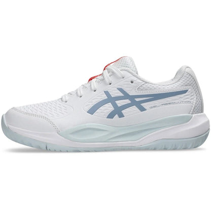 Asics Kids Gel-Resolution X GS - White/Grey Blue