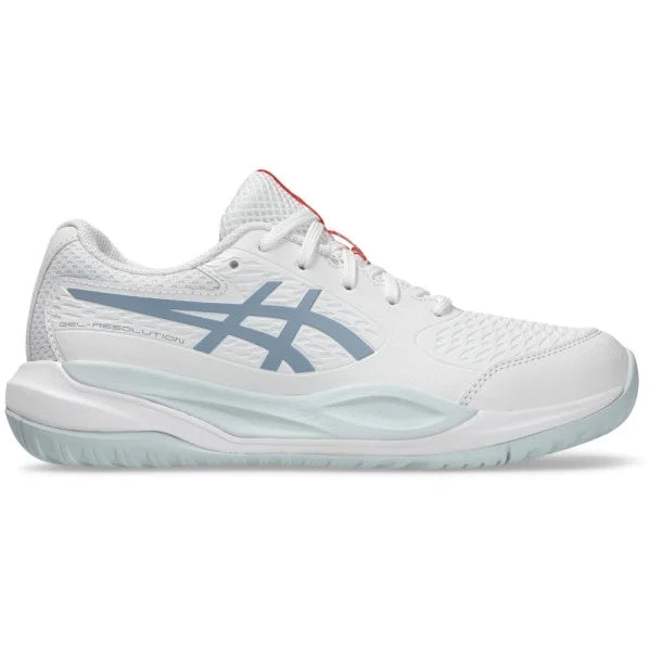 Asics Kids Gel-Resolution X GS - White/Grey Blue