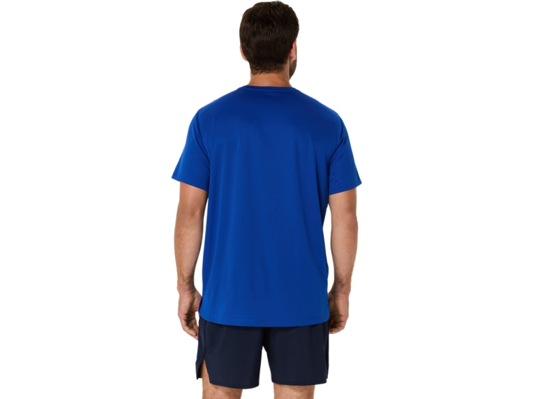 Asics Silver SS Top - Asics Blue