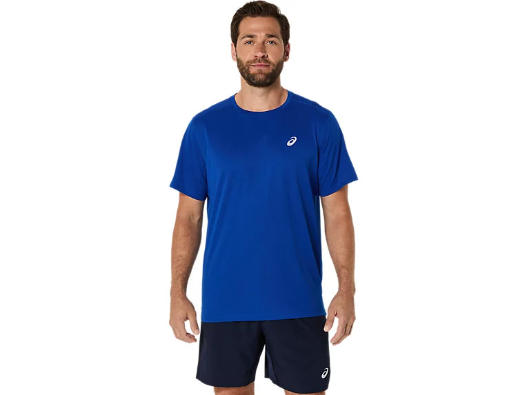 Asics Silver SS Top - Asics Blue
