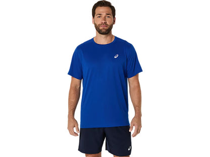 Asics Silver SS Top - Asics Blue