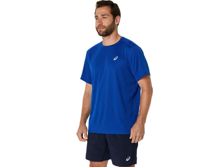 Asics Silver SS Top - Asics Blue