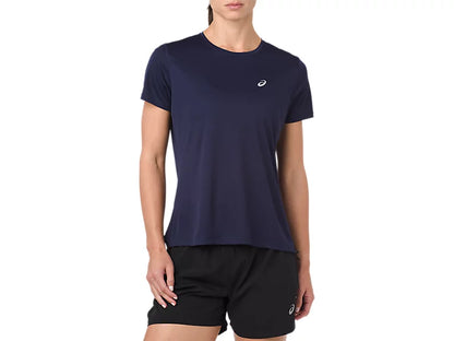 Asics Women's Silver SS Top - Peacoat