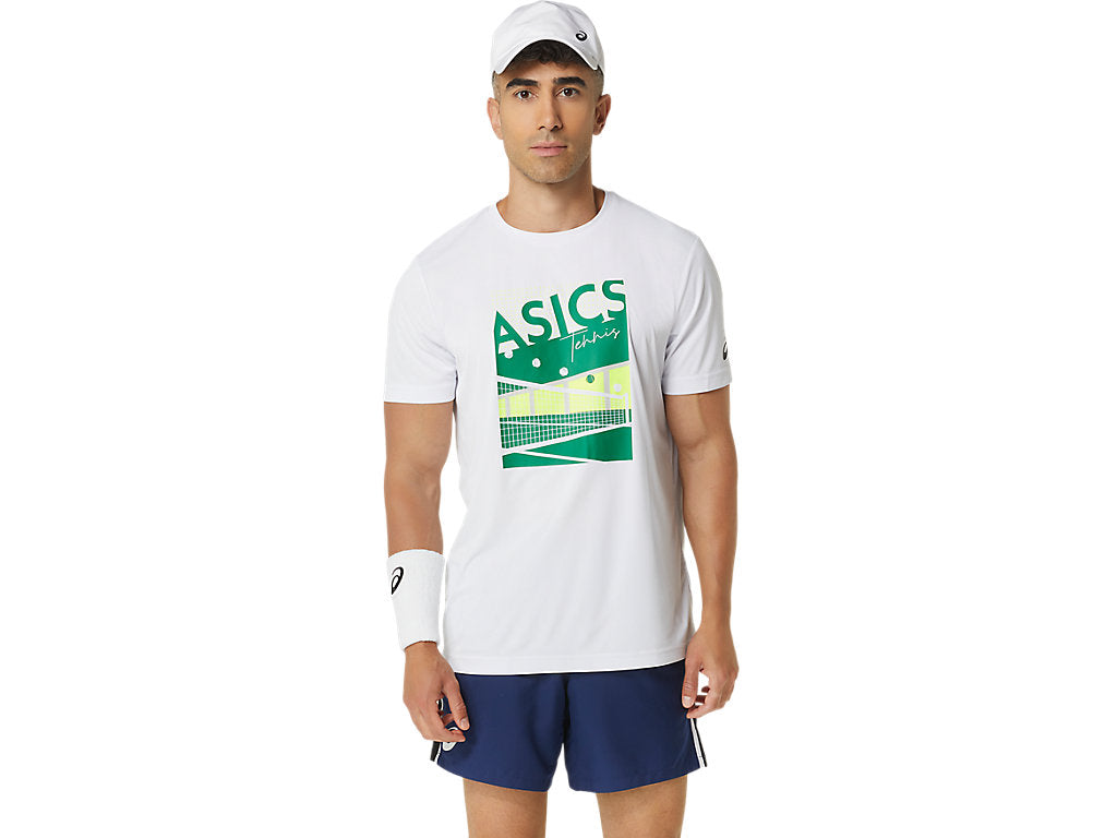 Asics Men GS Graphic Tee (Brilliant White)